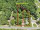 Aerial view of property near lake, showing lot lines at 4537 Sunrise Beach Rd, Catawba, NC 28609