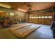Spacious garage with workbench and storage cabinets at 4537 Sunrise Beach Rd, Catawba, NC 28609