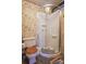 Bathroom with corner shower and tile flooring at 4537 Sunrise Beach Rd, Catawba, NC 28609