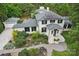 Aerial view of a two-story house with solar panels at 1029 Churchill Rd, Davidson, NC 28036