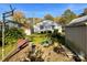 Spacious backyard with storage shed and small patio area at 412 E 18Th St, Charlotte, NC 28206
