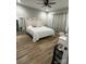 Large main bedroom with king-size bed, and decorative mirror at 4050 Fairview Ln, Maiden, NC 28650