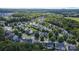 Aerial view showing a house's location in a quiet residential neighborhood at 11211 Winget Pond Rd, Charlotte, NC 28278