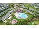 Resort-style community pool with a playground and clubhouse at 1814 Mill Creek Ln, Concord, NC 28025