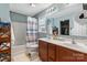 Bathroom with a double vanity, tub, and shower at 5051 Meanna Dr, Clover, SC 29710