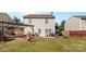 Spacious backyard with pergola, hammock, and fire pit at 5051 Meanna Dr, Clover, SC 29710