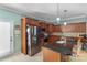 Spacious kitchen with stainless steel appliances and an island at 5051 Meanna Dr, Clover, SC 29710