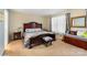 Spacious bedroom with a queen bed and built-in window seat at 5051 Meanna Dr, Clover, SC 29710