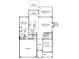 Main floor plan showing open living areas, kitchen, and garage at 303 Coronado Ave # 60, Matthews, NC 28104