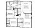 Second floor plan with primary suite, bedrooms, and laundry room at 303 Coronado Ave # 60, Matthews, NC 28104