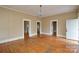 Living room with hardwood floors and chandelier at 2012 Raney Faith St, Salisbury, NC 28146