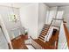 View of a grand staircase and foyer with hardwood floors and chandelier at 1668 Cunningham Dr, Rock Hill, SC 29732