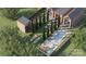 Luxury home with pool, gardens, and outdoor entertainment area at 237 Marsh Rd # 101, Charlotte, NC 28209