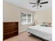 Simple bedroom with a queen-size bed and built-in shelves at 18032 Nantz Rd, Cornelius, NC 28031