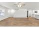 Spacious living area with hardwood floors and neutral paint at 4206 Old Monroe Marshville Rd, Wingate, NC 28174