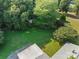 Large backyard with lush green grass and mature trees at 220 Winterlocken Rd, Salisbury, NC 28144