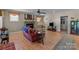 Living room with fireplace, hardwood floors, and built-ins at 220 Winterlocken Rd, Salisbury, NC 28144