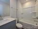 Full bathroom with tub and shower combo at 1253 Falling Acorn Ln, Concord, NC 28027