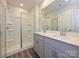 Double vanity bathroom with large shower at 1253 Falling Acorn Ln, Concord, NC 28027