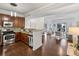 Modern kitchen with stainless steel appliances at 721 Governor Morrison St # 526, Charlotte, NC 28211