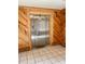 Basement with a walk-in stainless steel refrigerator at 1610 Sierra Rd, York, SC 29745
