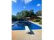 Relaxing pool with diving board and surrounding landscaping at 1610 Sierra Rd, York, SC 29745