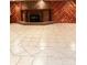 Finished basement with brick fireplace and cedar walls at 1610 Sierra Rd, York, SC 29745