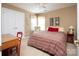 Cozy bedroom with a double bed, desk and chair at 1245 Blackstone Ct, Concord, NC 28027