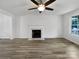 Living room featuring hardwood floors and a fireplace at 819 Brooklee Dr, Kings Mountain, NC 28086