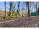 Large backyard with playset, shed, and wooded area at 702 Forest Hill Dr, Shelby, NC 28150