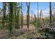 Wooded backyard with natural landscaping and privacy at 702 Forest Hill Dr, Shelby, NC 28150