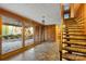 Spacious basement with stone floor and large windows at 702 Forest Hill Dr, Shelby, NC 28150