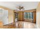 Spacious bedroom with wood floors, window, and walk-in closet at 702 Forest Hill Dr, Shelby, NC 28150