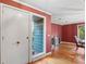 Entryway with white door, glass sidelight and hardwood floors at 702 Forest Hill Dr, Shelby, NC 28150