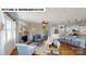 Light-filled living room featuring a stone fireplace and comfortable seating at 125 Sari St, Troutman, NC 28166