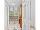 View into kitchen area with diamond pattern tile floor at 405 7Th St, Spencer, NC 28159