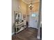 Inviting entryway with decorative console table and chandelier at 3486 Mason Spring Dr, Lincolnton, NC 28092