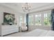 Main bedroom with white upholstered bed, sitting area, and plenty of natural light at 2008 Stratford Ave, Charlotte, NC 28205