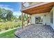 Stone patio and walkway leading to a walkout basement at 14008 Little Spring Ct # 391, Charlotte, NC 28278