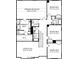 Upper floor plan with primary bedroom and three additional bedrooms at 311 Coronado Ave # 62, Matthews, NC 28104