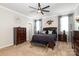 Main bedroom with carpeted floors and ensuite bathroom at 14217 Ridgewater Way, Charlotte, NC 28278