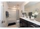 Bathroom with double sinks, bathtub and shower at 14217 Ridgewater Way, Charlotte, NC 28278