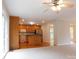 Kitchen with oak cabinets, stainless steel appliances, and an island at 8885 Brandon Cir, Concord, NC 28025