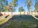 Landscaped backyard with a wooden privacy fence at 560 Geneva Cir, Gastonia, NC 28056