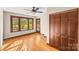 Spacious bedroom with hardwood floors and ample closet space at 2523 Kool Park Ne Rd, Hickory, NC 28601