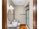 Updated bathroom with a walk-in shower and vanity at 2523 Kool Park Ne Rd, Hickory, NC 28601