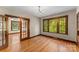 Bright dining room with hardwood floors and built-in hutch at 2523 Kool Park Ne Rd, Hickory, NC 28601