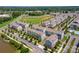 Aerial view of townhouses and community at 9229 Bluefield St, Charlotte, NC 28273