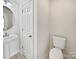 Simple bathroom with pedestal sink and toilet at 325 Pelling Dr, York, SC 29745