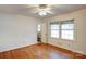 Bright bedroom with hardwood floors, ceiling fan, and ample natural light at 1860 Rosemont St, Salisbury, NC 28144